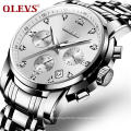 OLEVS 2858 Fashion Men Watch Analog Quartz Wristwatch  Men Diamond Luxury Brand Alloy Clock 2020  Montre Homme Wristwatch